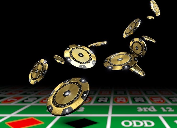 Tampilan studio dealer langsung multi-kamera dengan roulette dan blackjack